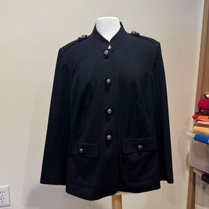 Vince Camuto Black Military-Style Blazer